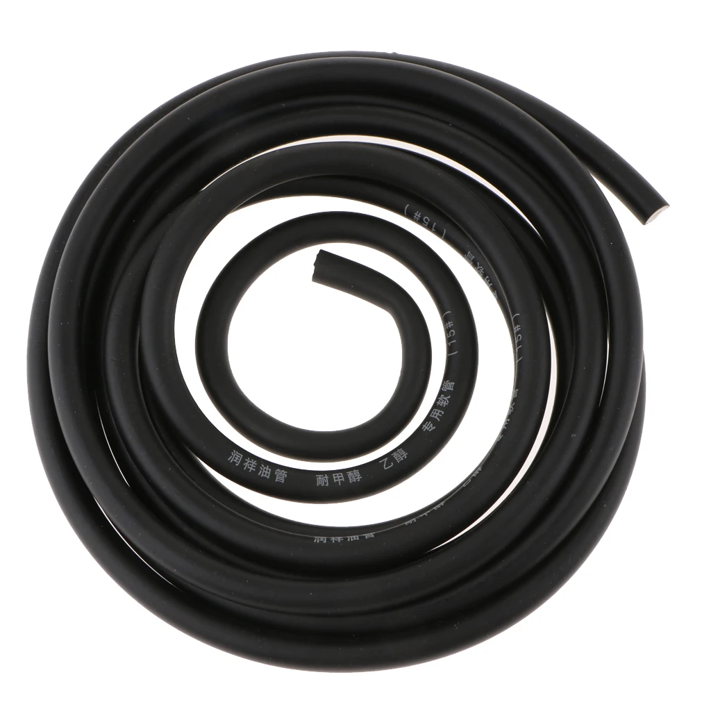 3 Meters 1/4 Inch ID Fuel Line + 20pcs 2/5'' ID Hose Clamps For Small Engines