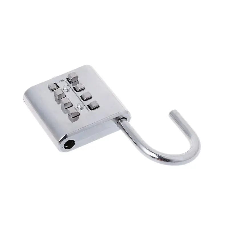 

4 Digit Silver Push Button Combination Number Luggage Lock Padlock Travel Code