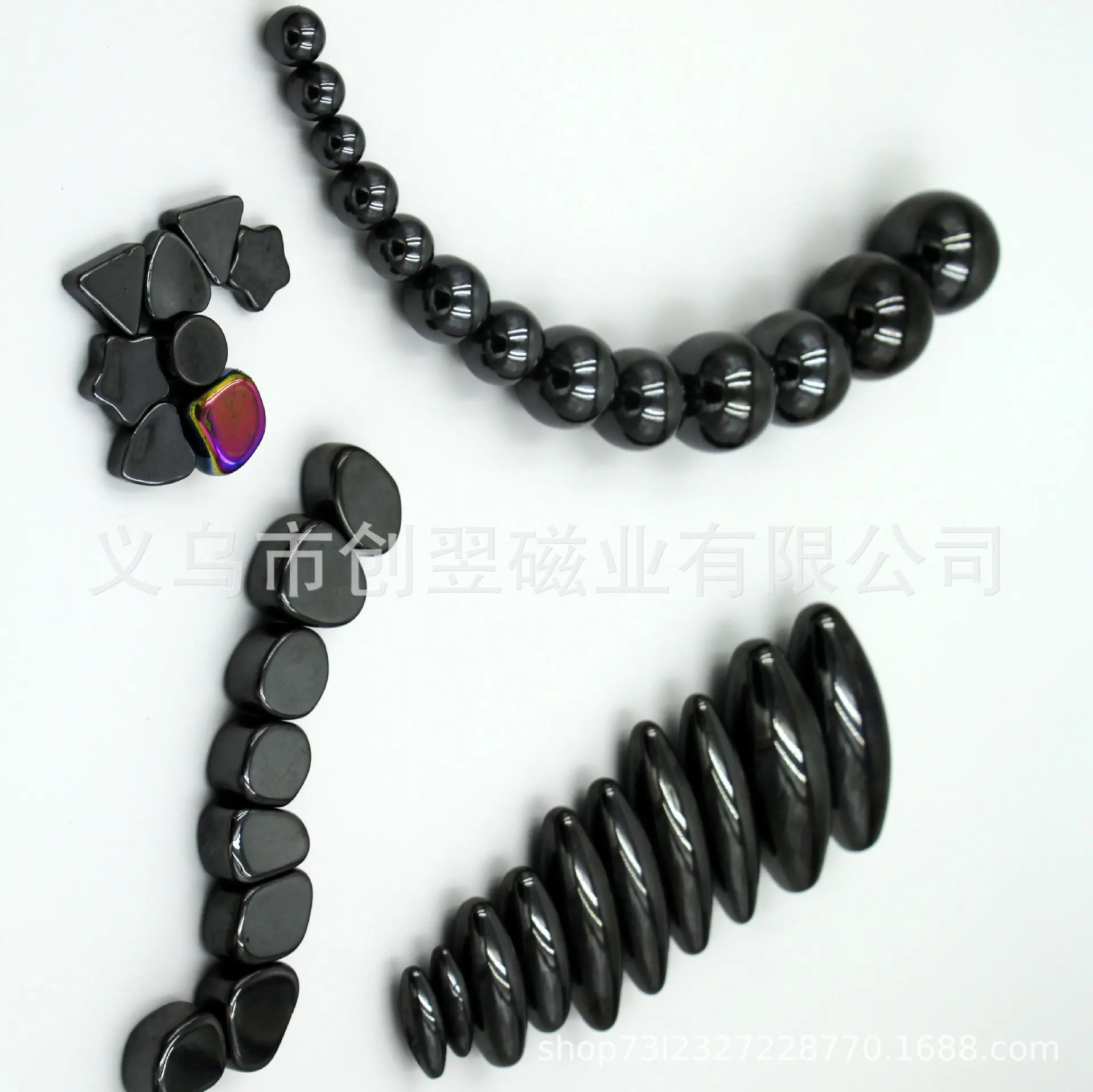 

Export Polishing Special Shape Black And White with Pattern Magnetic Balls Olive Magnetic Ball Rocks Magnet Snake Eggs Ring Magn