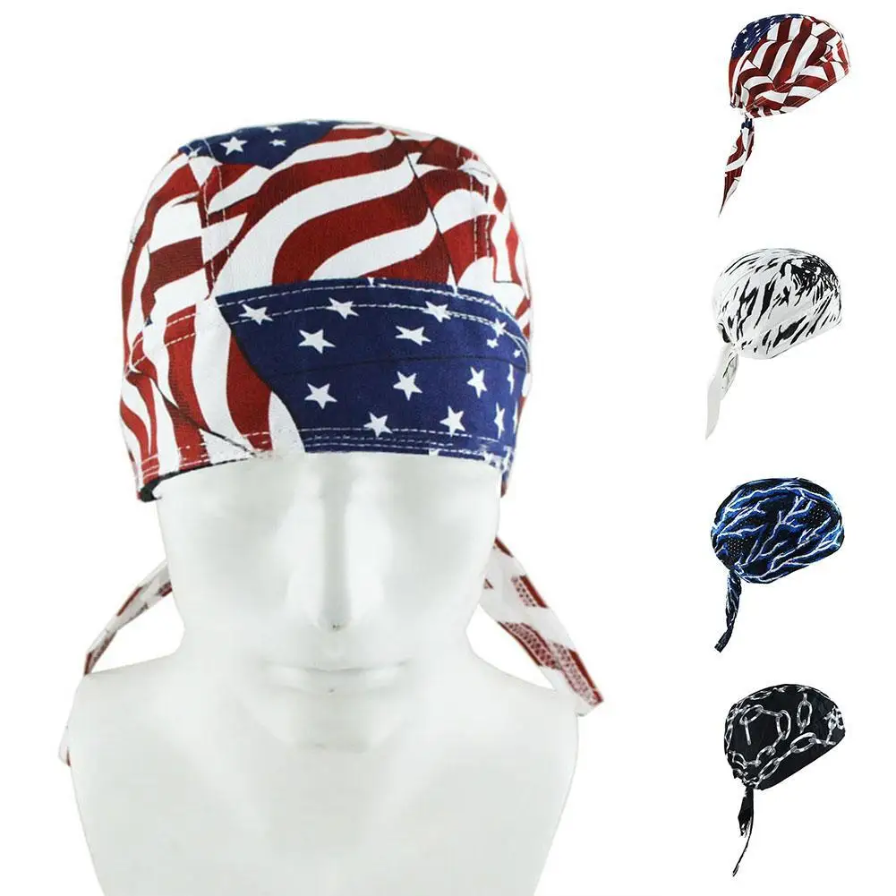 Unisex Fashion Cycling Bandana Headband Pirates Cycling Cap Bike Headband Riding Hat Bandana Hood Headcloth Accessories