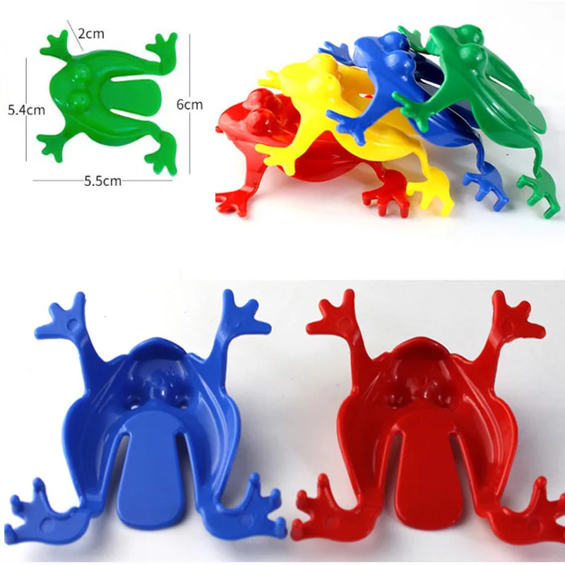 5/10 Pcs Jumping Frog Bounce Fidget Toys For Kids Novelty Assorted  Stress Reliever Toys For Children Birthday Gift Party Favor 3