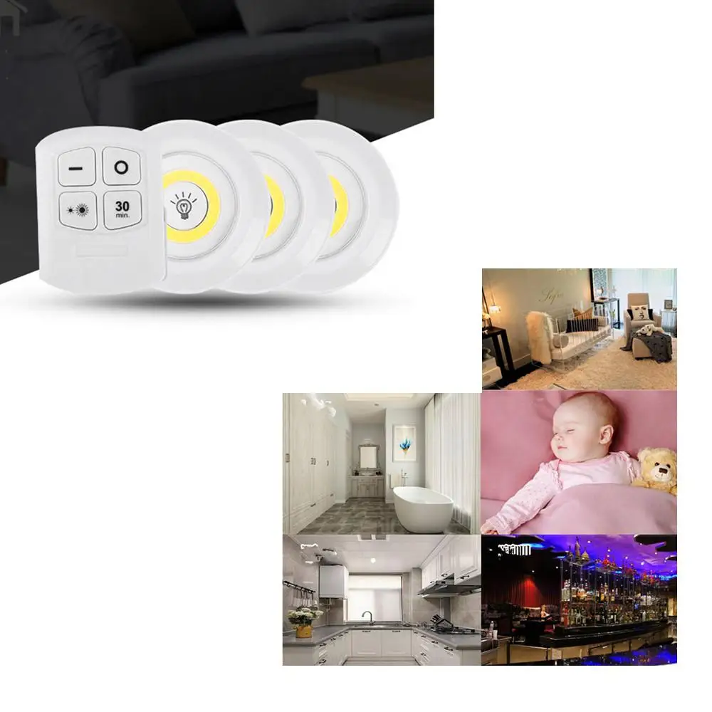 3 шт. лампа светодиодный светильник s кухонное освещение для шкафа лампа для спальни светодиодный s Шкаф светильник светодиодный Cob 5 В лампа для беременных детей с 1 шт. управлением