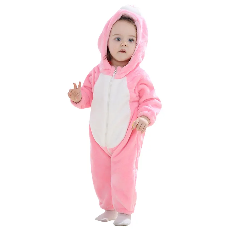 Детские комбинезоны; Комплект для новорожденных; Детский комбинезон с кроликом; комбинезон с длинными рукавами; Одежда для маленьких мальчиков; Осенняя трикотажная повседневная одежда для маленьких девочек - Цвет: EN6518A