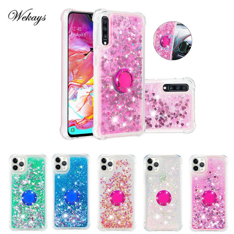 Чехол для телефона с кольцом на палец Samsung Galaxy A20 A30 A20e A20s A40 A50 A505 A30S A50S A70 мягкий ТПУ