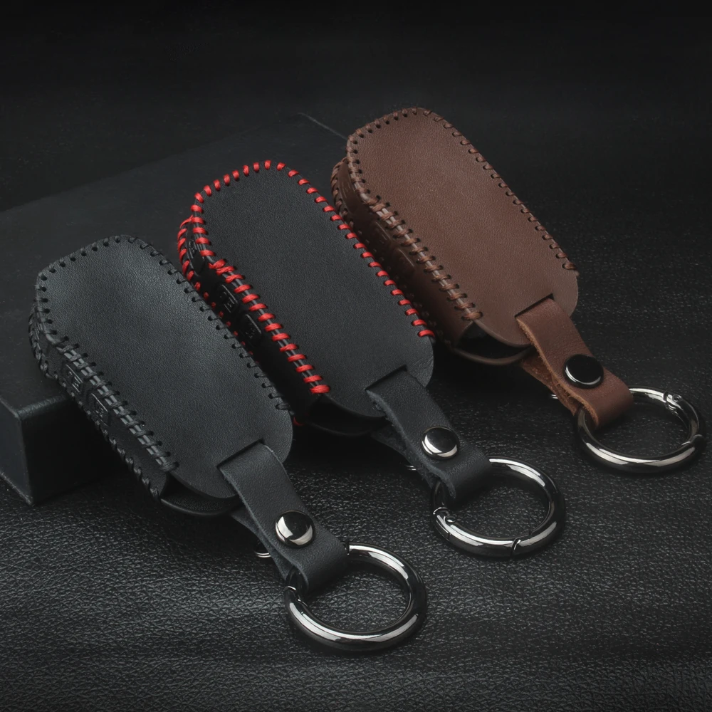 

3/4 Buttons Leather Car Remote Key Case Cover For Kia Sportage Ceed Sorento Soul K3 Cerato Forte 2018 2019 2020 Accessories