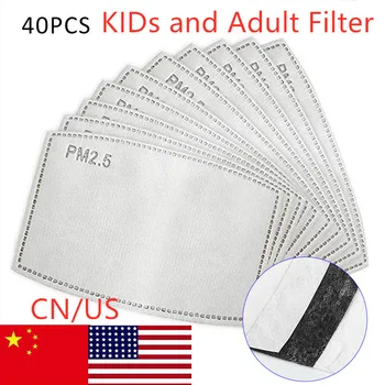 

40PCS/20PCS/10PC Filter Paper Anti Mouth Mask Anti Dust Mask Filter Paper