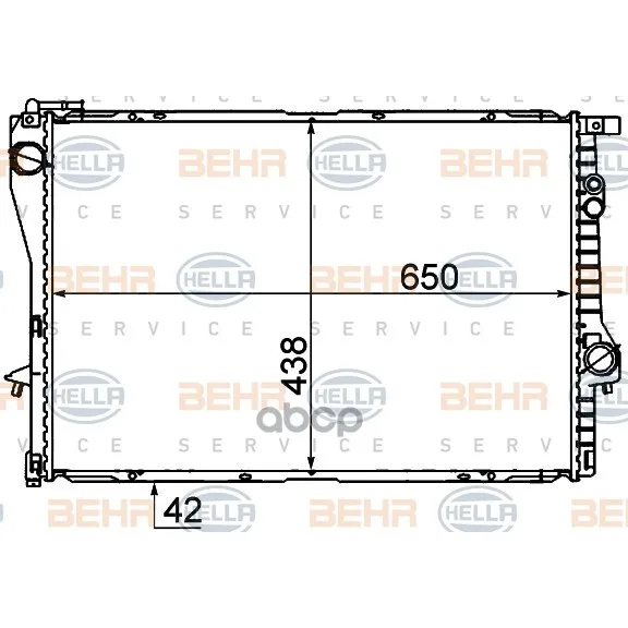 Радиатор Двигателя 8mk376712-231 HELLA арт. 8MK376712-231