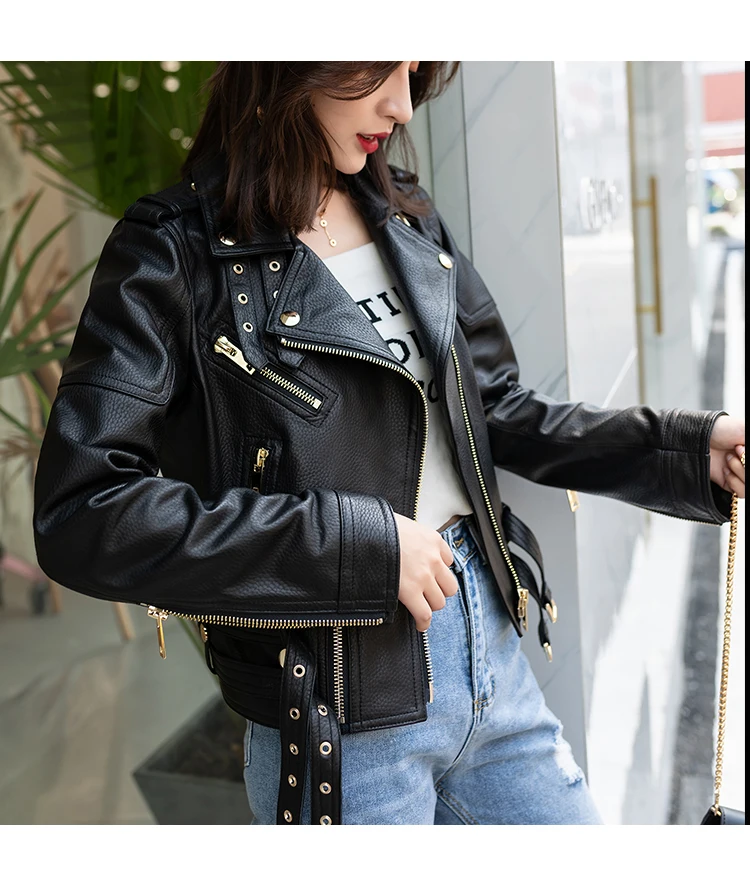 genuine sheepskin leather jacket for women (10)