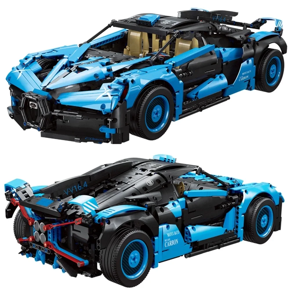 Technical RC Cars Bugattied Bolides Building Blocks MOC Brick Super