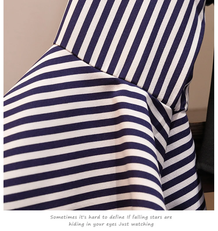 Осеннее Новое модное платье в полоску большого размера, облегающее тонкое платье-жилет, короткое платье из двух предметов