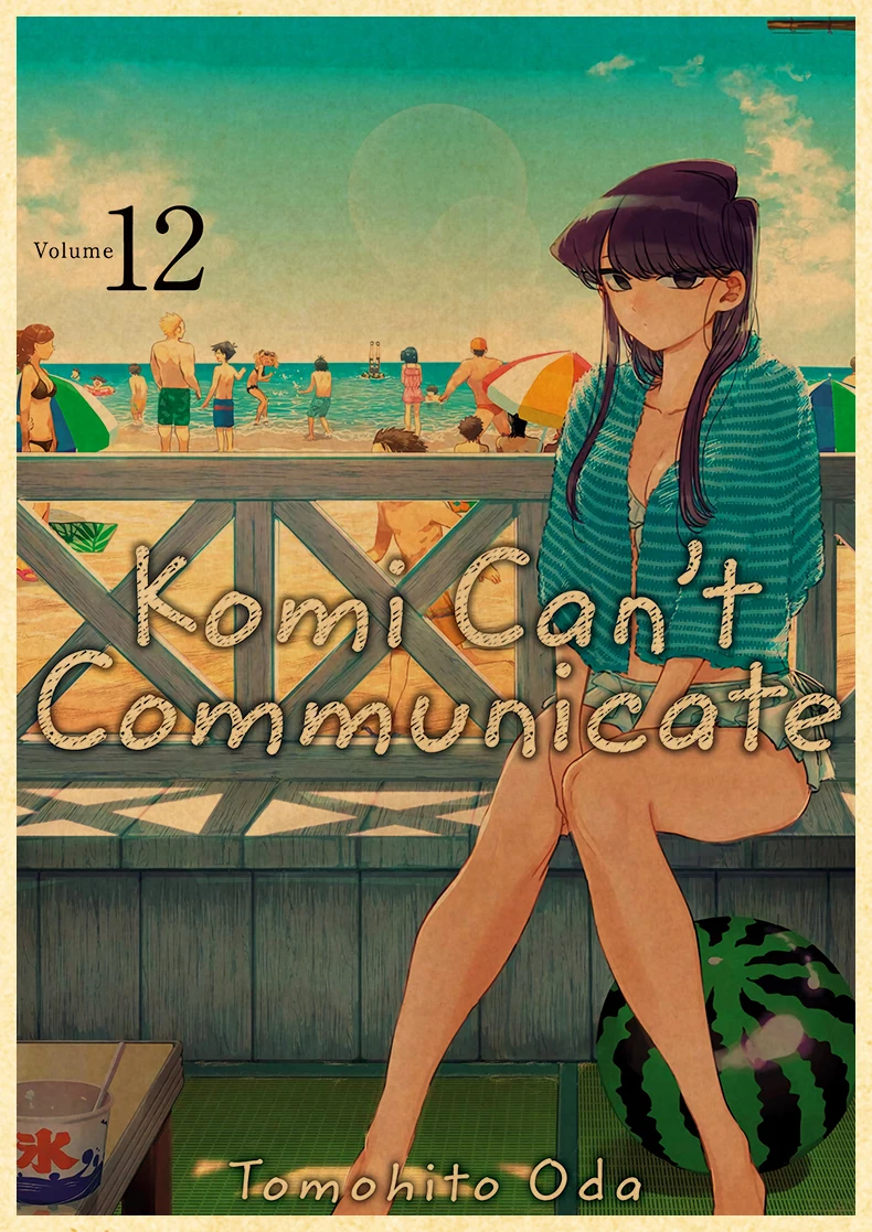 Komyushou Desu Posters Anime Komi Cant Communicate Poster Kraft Paper Vintage Home Room Art Wall Stickers