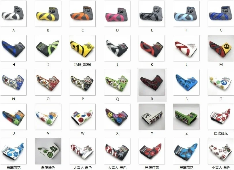 Funda De Alta Calidad Para Putter Golf Protector Cabeza Bola Pu Felpa Velcro Recto | Спорт и развлечения