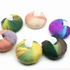 50 Grams/Ball Wool Rainbow Line DIY Soft Handmade Knitting Yarn Dyed Crochet Wool Yarn For Coat Scarf Hat 5