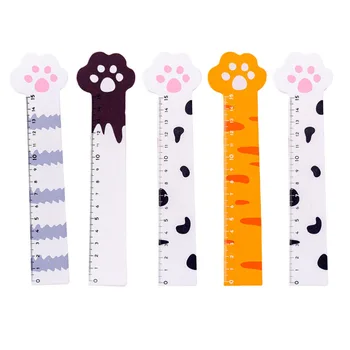 

5pcs Cartoon Creative Cute Students Stationary Rulers Kids Rulers Measuring Rulers