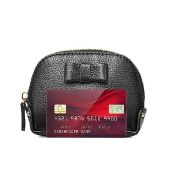 

simple bow-knot short hand pocket wallet leather Fashion Chain Female Square Bag lykj-yx