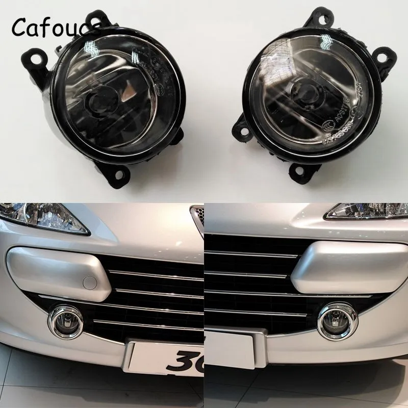 Автомобильные противотуманные фары Cafoucs для Peugeot 207 301 307 308 407 408 607 3008 Citroen C2 C4L C 4 Triumph