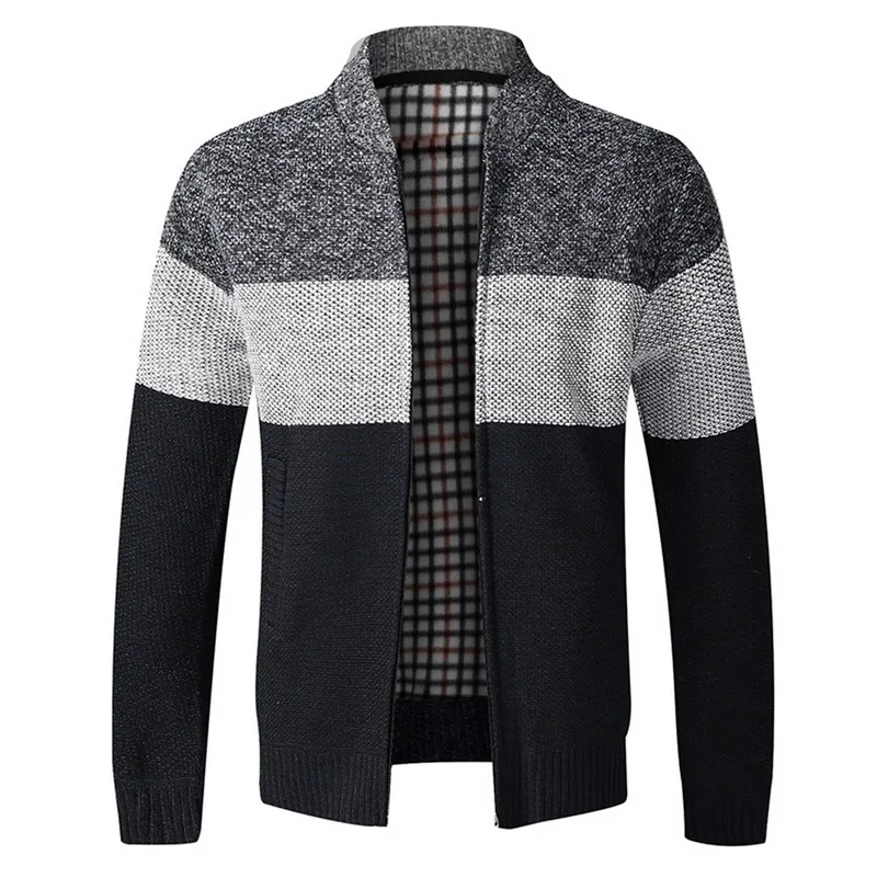 Laamei 2020 Autumn Men's Sweater Casual Long Sleeves Thickening Plus Size Velvet Warm Trend Shirt Jacket Coat | Мужская одежда