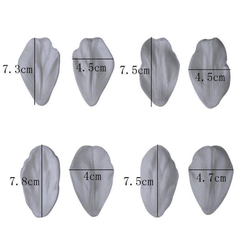 Формы лепестков тюльпанов силиконовые формы помадки украшения торта инструмент Gumpaste сахарный шоколадный формы для выпечки Fimo