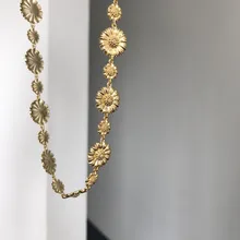 Silvology 925 серебро чокер с маргаритками ожерелье высокого качества 18 К золото элегантное женское ожерелье подарок для друзей, ювелирное изделие