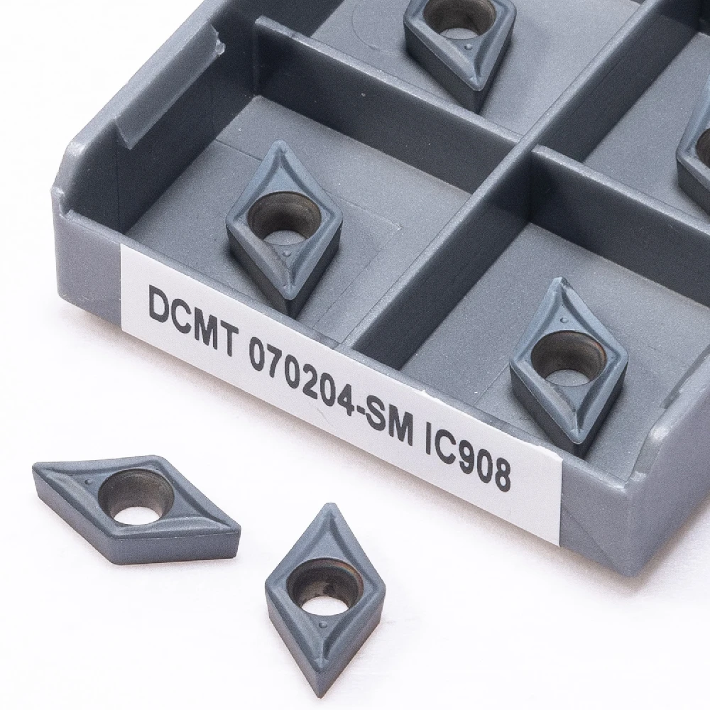 DCMT070204 SM IC907 IC908 Carbide Insert Lathe DCMT 070204 Hard Alloy CNC External Internal Metal Turning Tool Cutting carbide tool dcmt070204 pm 4225 high quality metal turning tools milling cutter lathe tool cnc accessories dcmt 070204 carbide