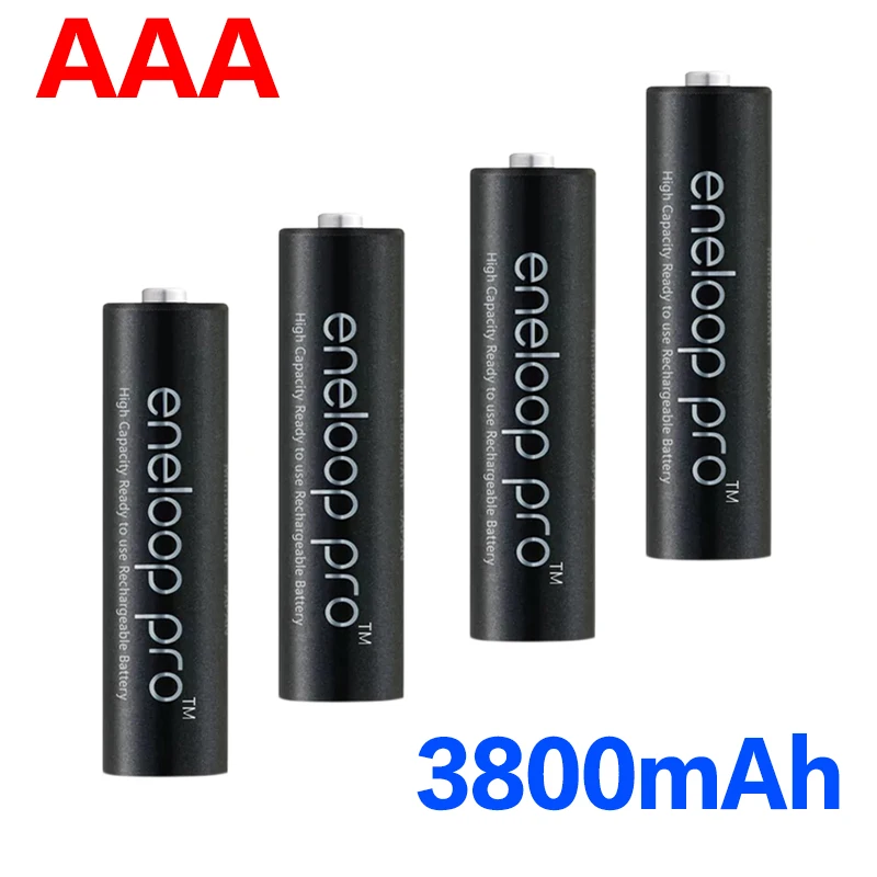 8 шт. аккумулятор Panasonic Eneloop Pro AAA 3800mAh 1,2 V ni-mh для камеры с зарядным устройством