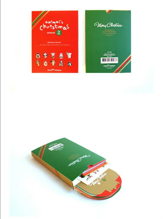  Christmas Greeting Card 3D Invitation Cards Popup Small Postcard Envelope Cards For Christmas Festi - 4000266655590