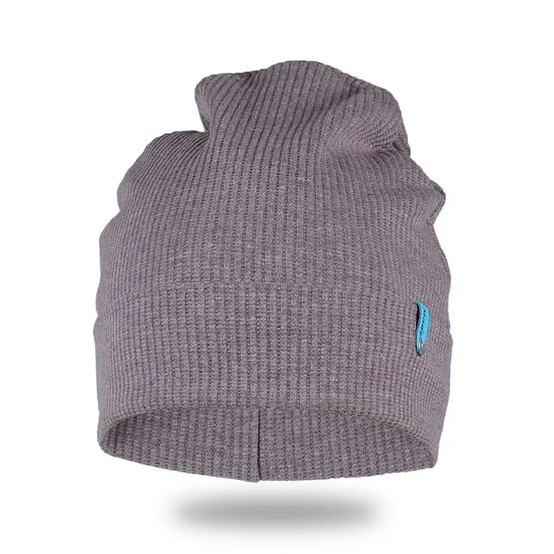 Skullies Beanies осенне-зимняя вязаная шапка в полоску унисекс головной убор популярная шапка в стиле хип-хоп шапка дикая - Цвет: 2