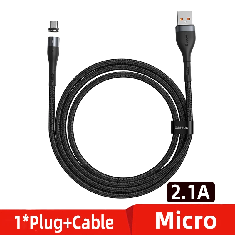 hdmi to phone Baseus Magnetic USB Cable For iPhone Samsung Huawei Fast Charging Magnet Charger USB Type C Cable Mobile Phone Micro Cord Wire iphone to tv cable Cables