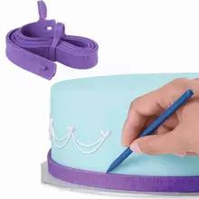 Aliexpress - Purple Siliconen Cakevorm Fondant Meetlint Voor Cake Ruler DIY Grens Dividing Bakken Ambachtelijke Suiker Tools Gebak Decor J5J2