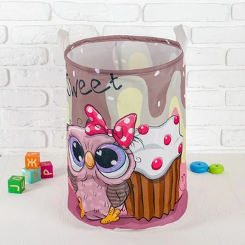 

Waterproof toy storage basket "Owl" 35 × 35 × 45 cm