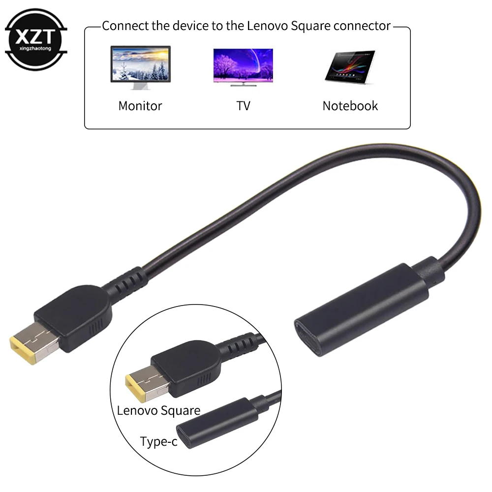 

USB 3.1 Type C USB Female to DC 7.9*5.0mm 4.0*1.35 5.5*2.5 2.1 Sqaure Male Power Charger Adapter Connector Adaptor for lenovo PD