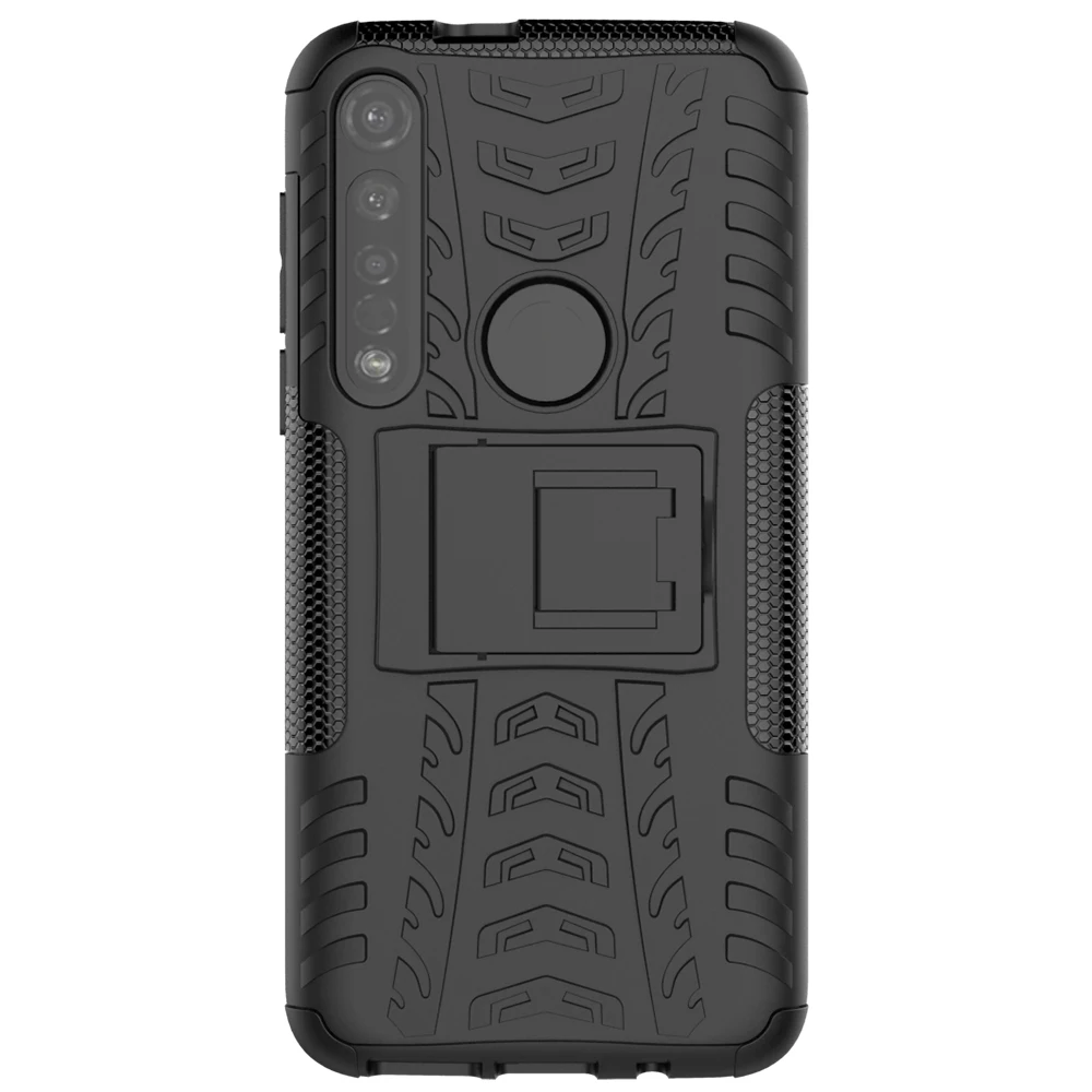 Чехол для Motorola Moto G8 Plus G 8 + ТПУ ПК пластиковый Гибридный сверхпрочный армированный