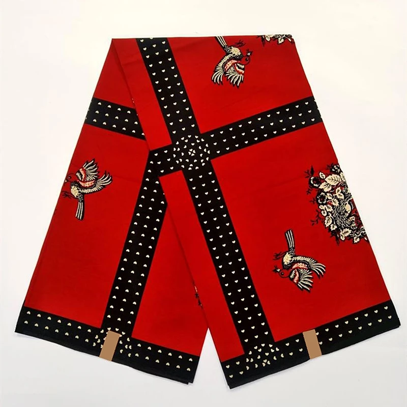 

Miss.L New arrived tissu africain wax fabric 100% cotton high quality 6 yards/pcs for DIY sewing HL19S112519