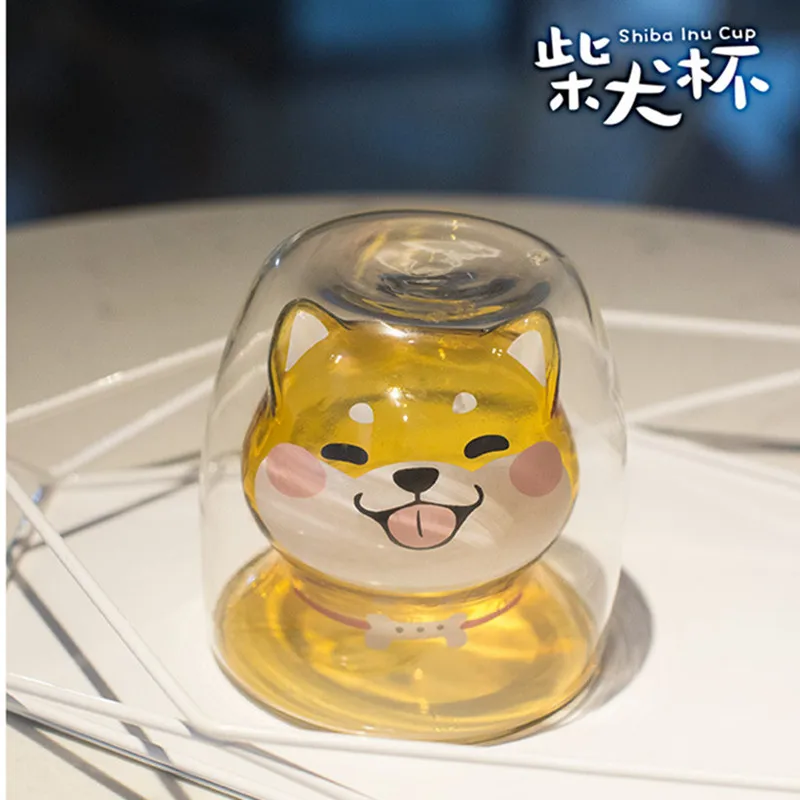 Милые Косплей Shiba Лисья Секретная служба (Inu чашки Стекло двойной Слои