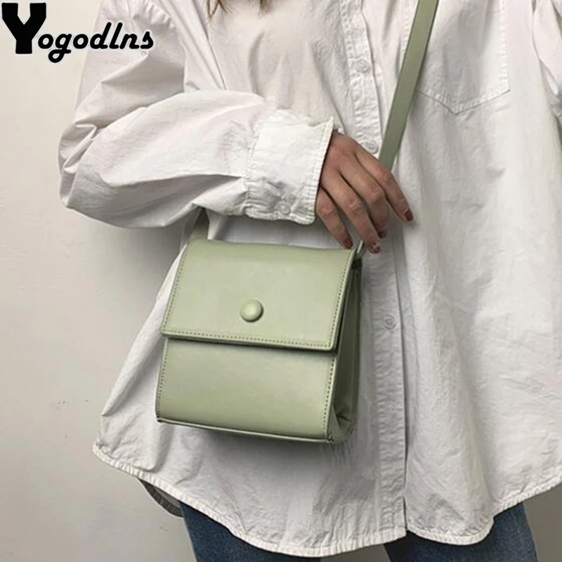 Small bag women New Korean version of small square bag wide shoulder strap fashion Joker shoulder Messenger bag