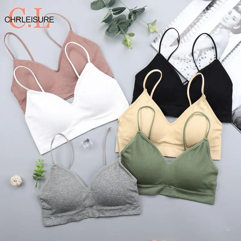CHRLEISURE бюстгальтер пуш-ап, женское эластичное нижнее белье, сексуальное женское белье, Одноцветный бюстгальтер без косточек, дышащий спортивный бюстгальтер для сна, бесшовный сексуальный бюстгальтер