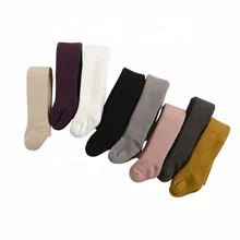 Winter New Style Thicker Add Velvet Candy Color Solid Boneless Children Baby Pantyhose Socks