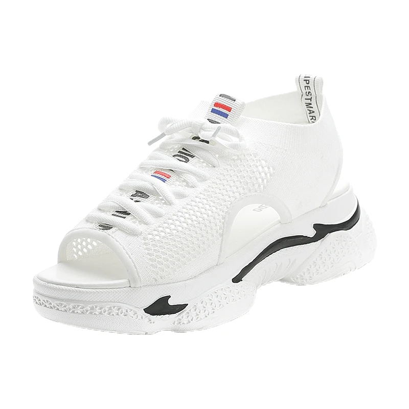 Women's Sports Sandals 2025 Summer New Hollow Flat Ins Fashion All-match Platform Platform Casual Shoes women sandals