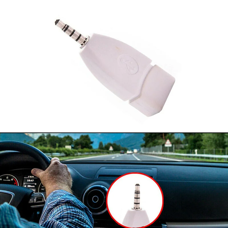 Audio Converter 3.5mm Male AUX Audio Plug Jack To USB 2.0 Female Converter Adapter for Car MP3 car wire cable adapter,car stereo accessories