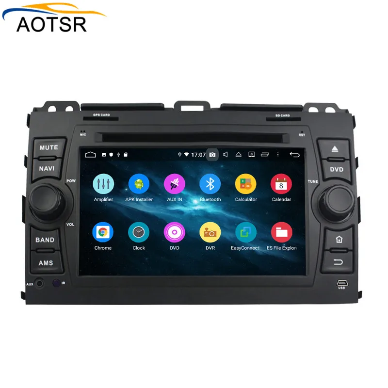 Perfect DSP 4GB+64GB Android 9.0 Car dvd player for Toyota Land cruiser Prado 2006-2010 GPS Navigation Auto Radio Video BT MAP headunit 1
