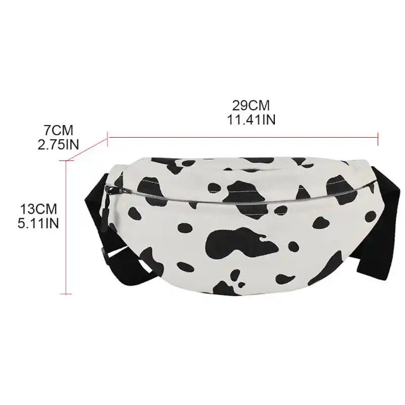 cow print bum bag