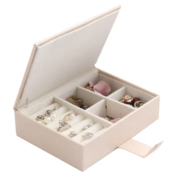 

New Fashion Creative Leather Protable Jewelry Box Hot Selling Exquisite Jewelry Casket 2020