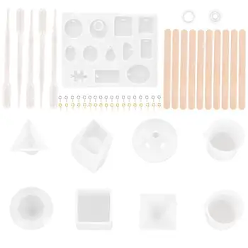 

Pendant Earrings Silicone Decorative Pendant Sets Mold Mold Molds Resin Crafts Making Epoxy Handmade Epoxy Silicone