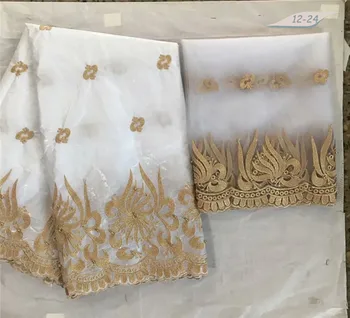 

Guinea brocade fabric bazin riche getzner 2020 african lace fabric latest nigerian gele headtie for wedding 5+2yards/lot 01