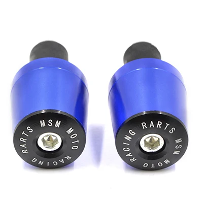 JAER 7/8'' 22MM CNC Universal Motorcycle Handlebar Grip Ends Motocross Weights Anti Vibration Slider Plug For Yamaha Honda - Цвет: Blue Grip End