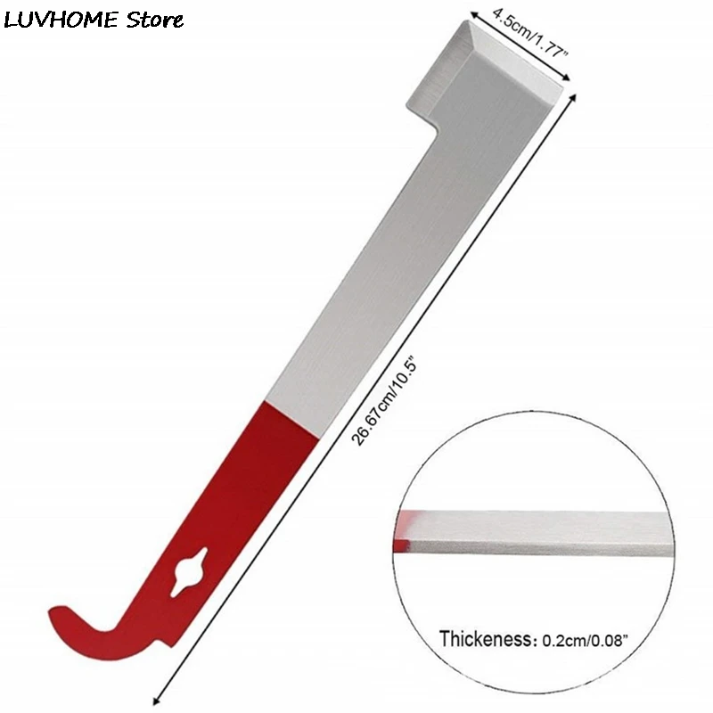 Beekeeping Equipmentc Red 27cm Stainless Bee Hive Tool Frame Lifter And Scraper J Shape Hook Beekeeper Tool Scraping Knife