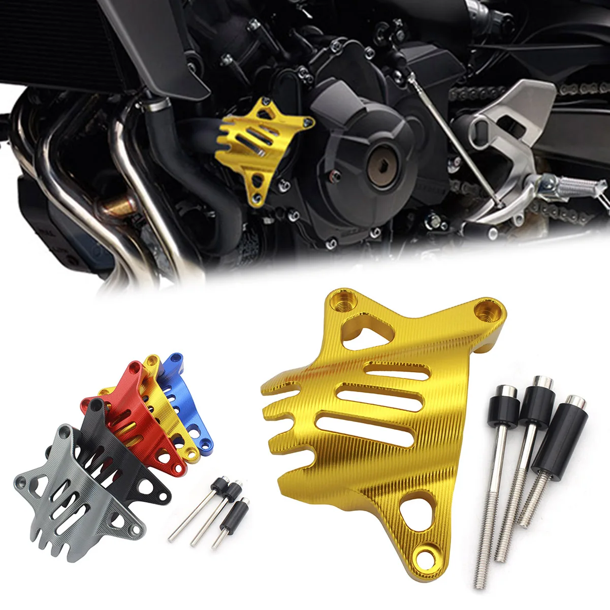 SEMSPEED For Yamaha Water Pump Protective Cover Fits YAMAHA No Logo Motorcycle Protection MT-09 XSR900 MT09 FZ-09 2014-2019 2020 |