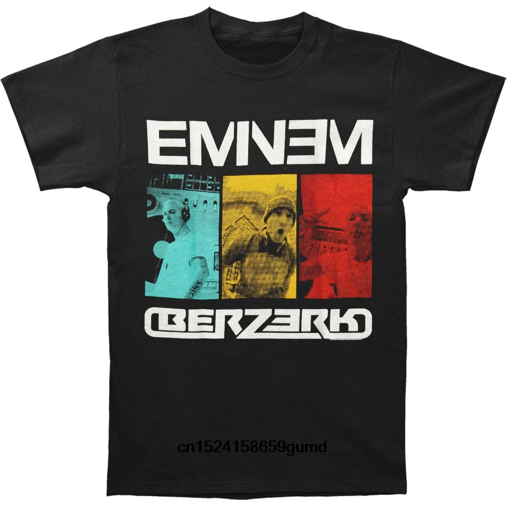 Забавная Мужская футболка Женская Новинка Eminem Berzerk панели | одежда