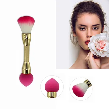 

Make up brushes set professional New 1pc Professional Blusher Blush Nylon Make Up Brush Two Heads Y801