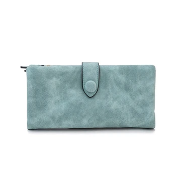 

FIRMRANCH Women's 2020 Fall/Winter New Multi-Card Position Frosted Wallet Long Simple Clutch Wallet